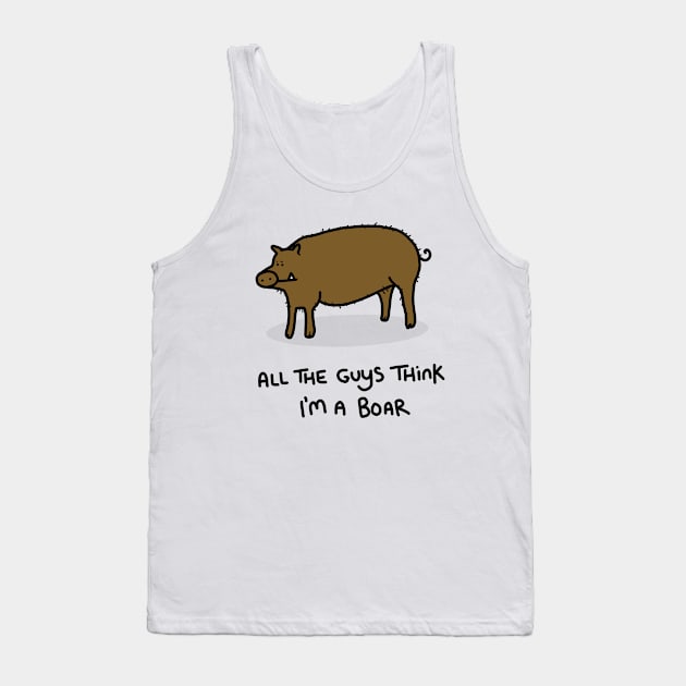 Grumpy Boar Tank Top by grumpyanimals